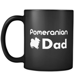 Pomeranian Dad Black Mug