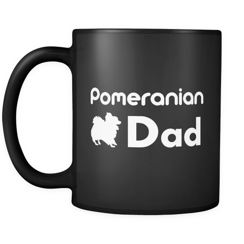 Pomeranian Dad Black Mug
