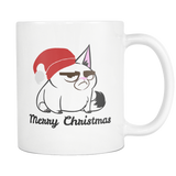Merry Christmas Grumpy Cat White Mug