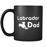 Labrador Dad Black Mug