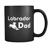 Labrador Dad Black Mug