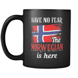 Have No Fear The Norwegian Is Here Mug in Black