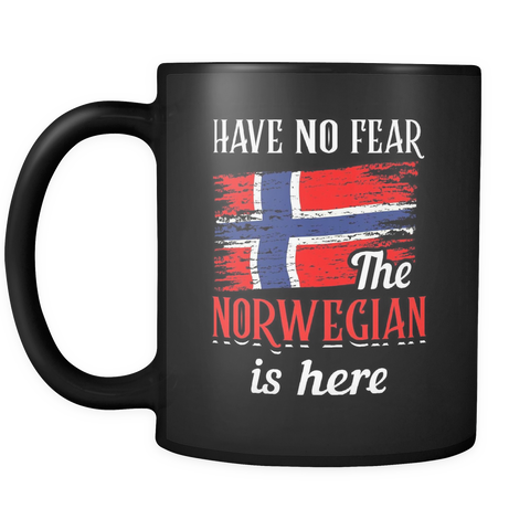 Have No Fear The Norwegian Is Here Mug in Black