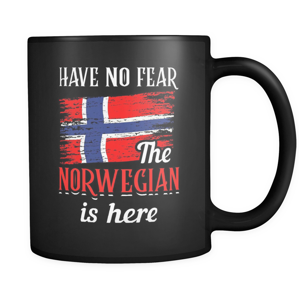 Have No Fear The Norwegian Is Here Mug in Black