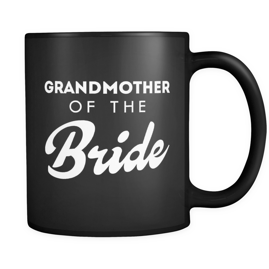 Grandmother Of The Bride Black Mug