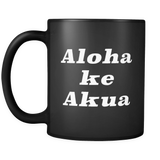 Aloha Ke Akua Mug in Black