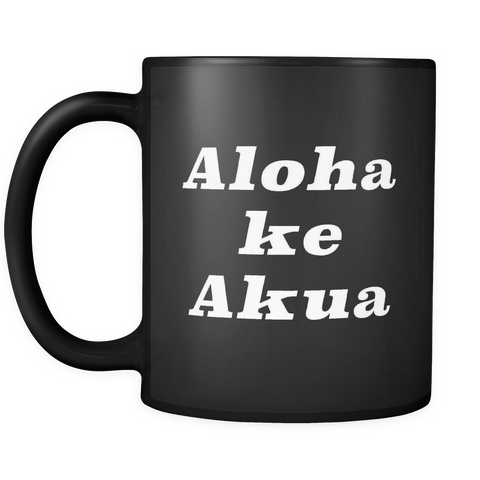 Aloha Ke Akua Mug in Black