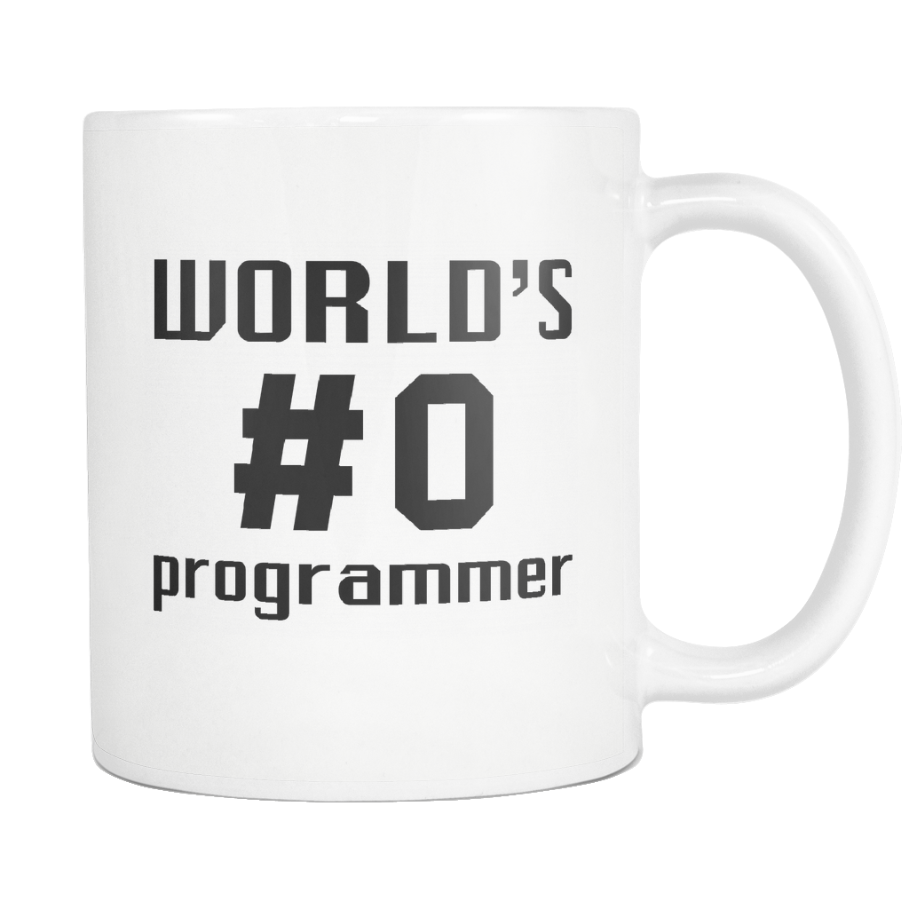 World's #0 Programmer White Mug