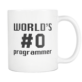 World's #0 Programmer White Mug
