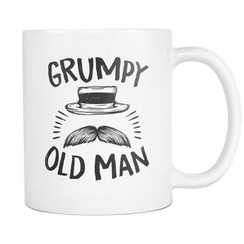 Grumpy Old Man White Mug