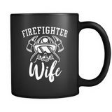 Firefighter Wife Black Mug