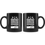 Electrician Hourly Rate 11oz Black Mug