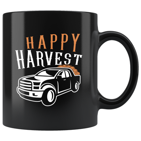 Happy Harvest 11oz Black Mug