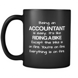 Being An Accountant Black Mug