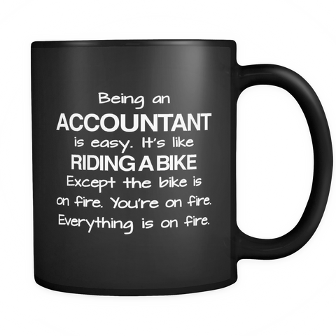 Being An Accountant Black Mug