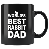 World's Best Rabbit Dad 11oz Black Mug