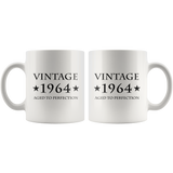 Vintage 1964 Aged To Perfection White Mug