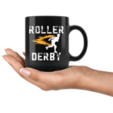 Roller Derby 11oz Black Mug