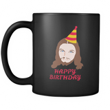 Happy Birthday Jesus Black Mug