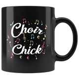 Choir Chick 11oz Black Mug