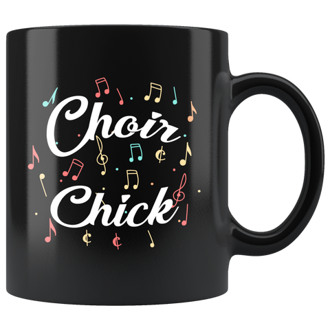 Choir Chick 11oz Black Mug