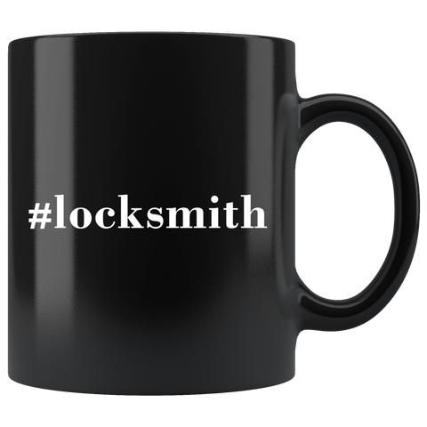 #Locksmith 11oz Black Mug