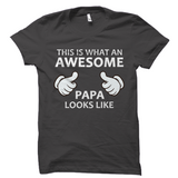 This is what an AWESOME Papa looks like T-Shirt