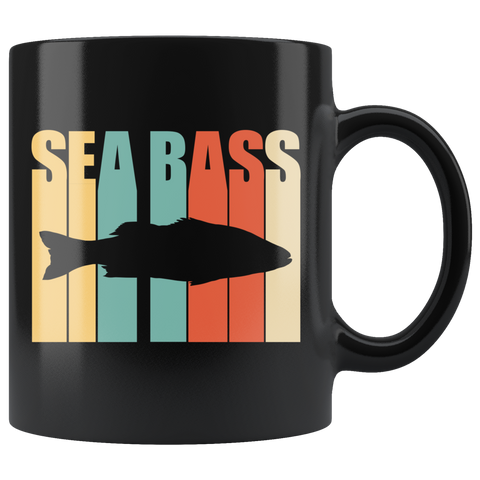 Seabass 11oz Black Mug