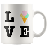 Ice Cream Love White Mug