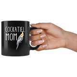 Cockatiel Mom 11oz Black Mug