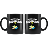 Professional Bookworm 11oz Black Mug