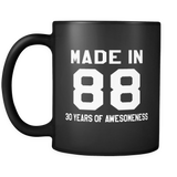 Made in 88 Black Mug