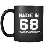 Made In 68 Black Mug