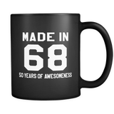 Made In 68 Black Mug