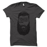 A Man Without a Beard Shirt