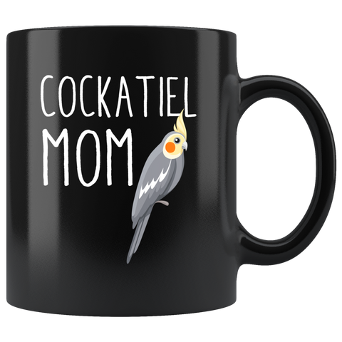 Cockatiel Mom 11oz Black Mug