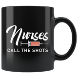Nurses Call The Shorts 11oz Black Mug
