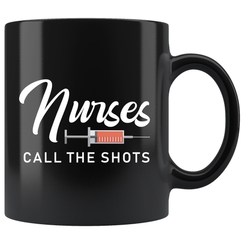 Nurses Call The Shorts 11oz Black Mug