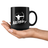 Archery 11oz Black Mug