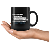 Earth Is Not Flat Stand Up For Science 11oz Black Mug