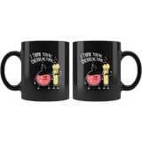 I Think You're Overreacting 11oz Black Mug