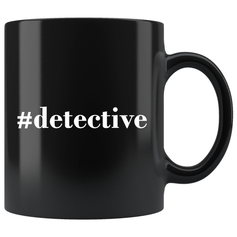 #detective 11oz Black Mug