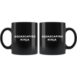 Aquascaping Ninja 11oz Black Mug