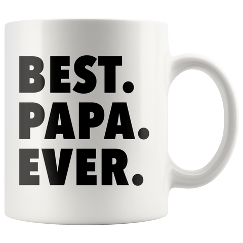 Best papa ever 11oz white mug