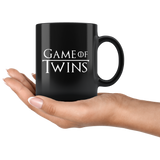 Game Of Twins 11oz Black Mug