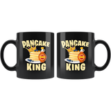 Pancake King 11oz Black Mug