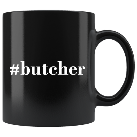 #butcher 11oz Black Mug