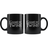 Game Of Twins 11oz Black Mug