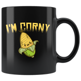 I'm Corny 11oz Black Mug