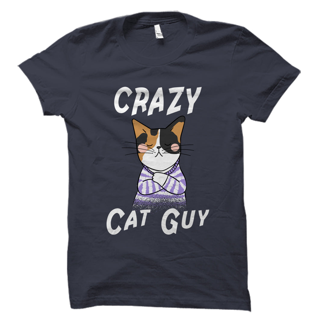 Crazy Cat Guy Pet Animal Shirt